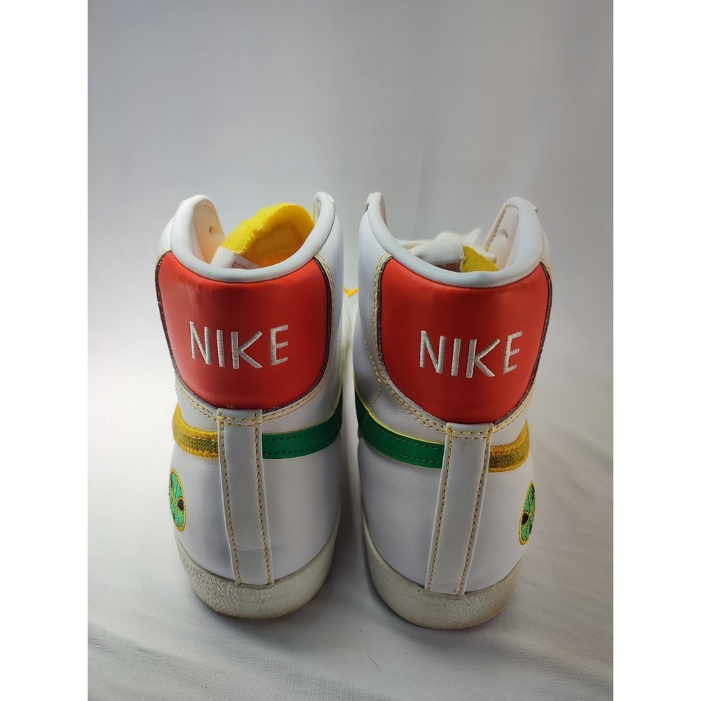 Nike Blazer Mid 77 Rayguns White Gold Sequin Swoosh Mens Size 11.5 - Picture 7 of 12